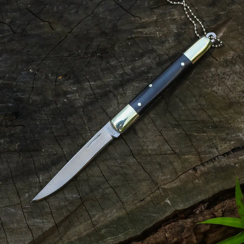 Briceag Plicuri, Otel Inoxidabil 440C, Maner Lemn si Alama, 12.4 cm [3]