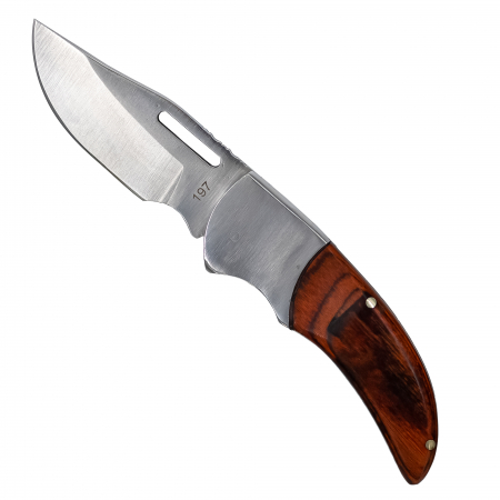 Bricege - Briceag Snout, Camping & Drumetie, Otel 7Cr13, Maner Lemn Rosewood, 16 cm