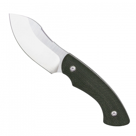 Cutite Bushcraft - Cutit Green Grove, Vanatoare & Bushcraft, Finisaj Simplu, Otel 14C28N, Maner Micarta, Teaca Kydex, 17 cm