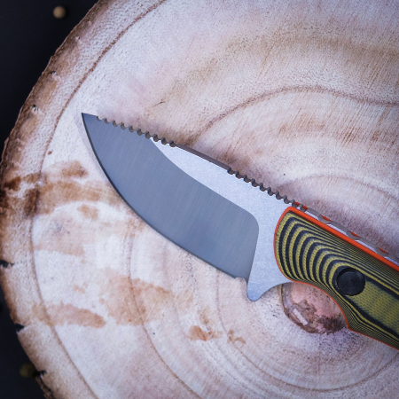 Cutit KDX02, Camping & Drumetie, Otel Inoxidabil 420, Maner Micarta, Teaca Kydex, 16 cm [1]