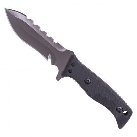 Cutite Bushcraft - Cutit KDX13, Camping & Drumetie, Otel Inoxidabil 420, Maner G10, Teaca Kydex, 23.5 cm