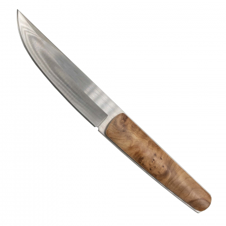 Cutite - Cutit Matsuda, Camping & Drumetie, Otel Damasc VG10 Core, Maner Lemn Ebony, 23 cm