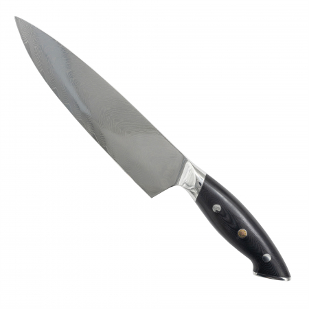 Cutite Bucatarie - Cutit Profesional Chef04 Bucatarie, Otel Damasc VG10, Maner G10, 32.5 cm