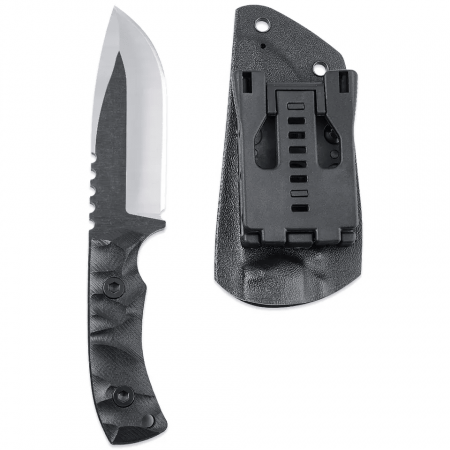 Cutit Soldier, Vanatoare & Bushcraft, Finisaj Black, Otel 8Cr13Mov, Maner G10, Teaca Kydex, 20 cm [1]