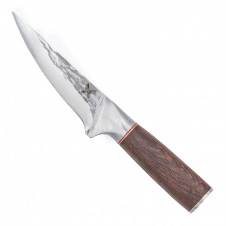 Cutite Dezosat - Filetat - Cutit Wand III, Pescuit & Vanatoare, Finisaj Hammered, Otel 5Cr13, Maner Lemn Wenge, 26 cm