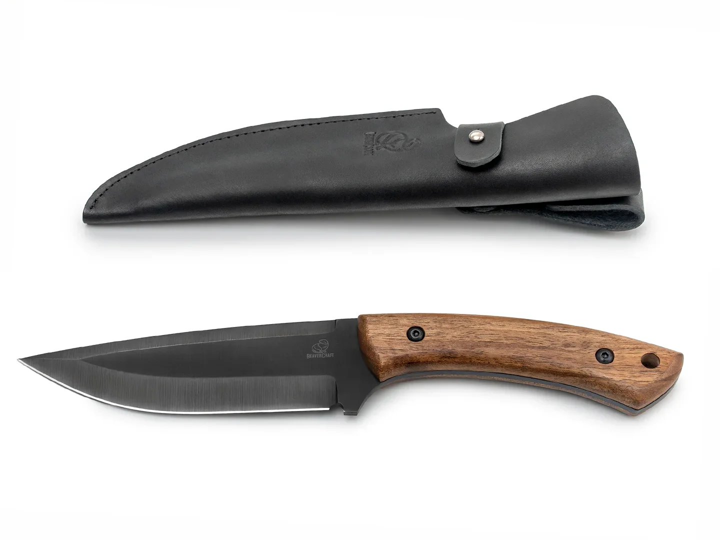 Cutite Bushcraft - HGK1 – Cutit de Vanatoare, Teaca Piele, 27.5 cm