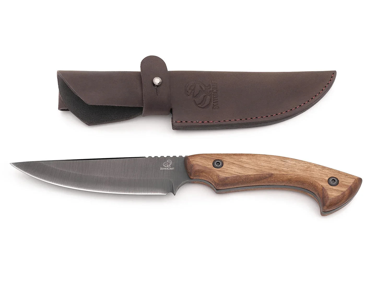 Cutite Bushcraft - HGK6 – Cutit de Vanatoare, Teaca Piele, 26 cm
