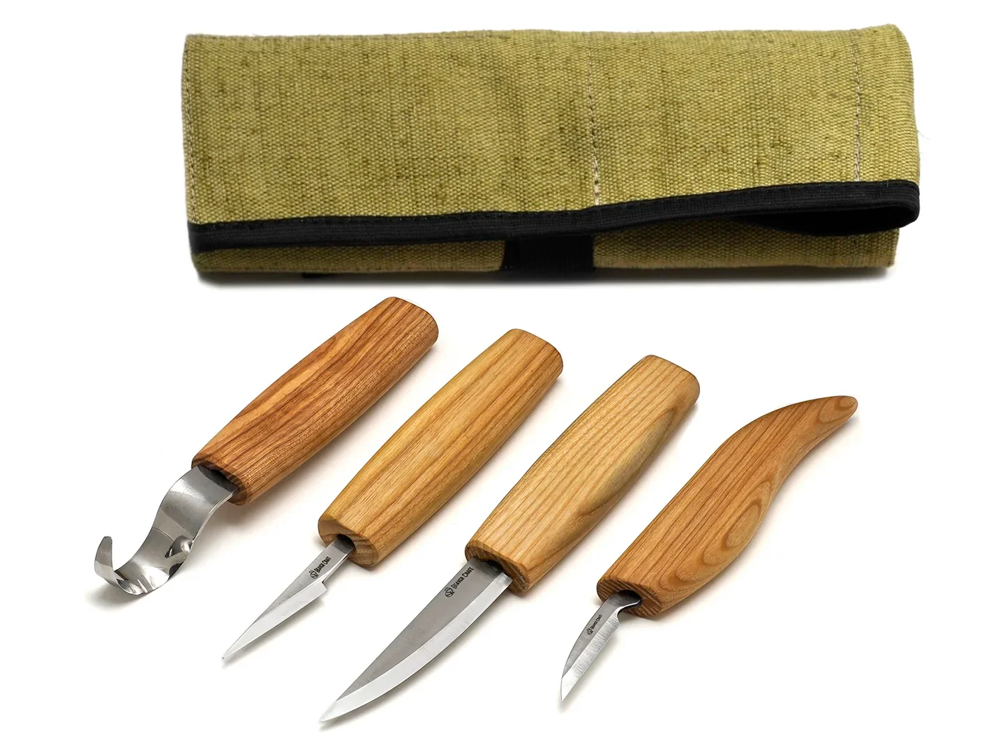 Cioplire si Sculptura - S09 – Set de 4 Cutite de Baza pt Cioplit in Lemn