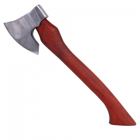 Lichidare Finală de Stoc. Reducem produsele la jumătate de preț ca să eliberăm tot stocul rămas - Toporisca SRV02, Gradina & Camping, Forjat Manual, Otel Carbon, Maner Fag, 42 cm