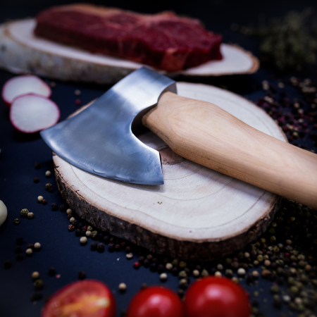 Toporisca SRV02, Gradina & Camping, Forjat Manual, Otel Carbon, Maner Fag, 42 cm [3]