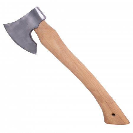 Topoare - Toporisca SRV02, Gradina & Camping, Forjat Manual, Otel Carbon, Maner Fag, 42 cm