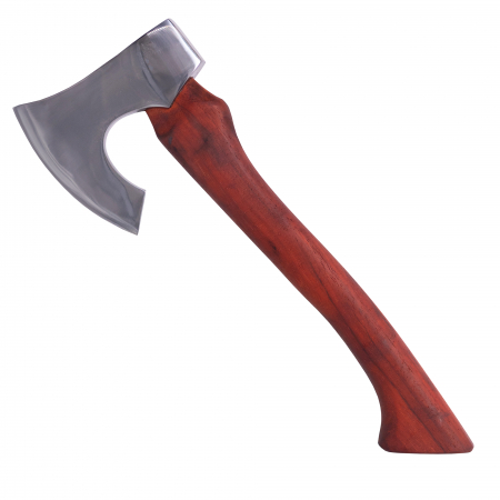 Topoare - Toporisca SRV04, Gradina & Camping, Forjat Manual, Otel Carbon, Maner Fag, 42 cm