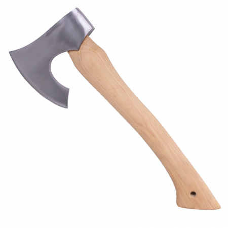 Topoare - Toporisca SRV04, Gradina & Camping, Forjat Manual, Otel Carbon, Maner Fag, 42 cm