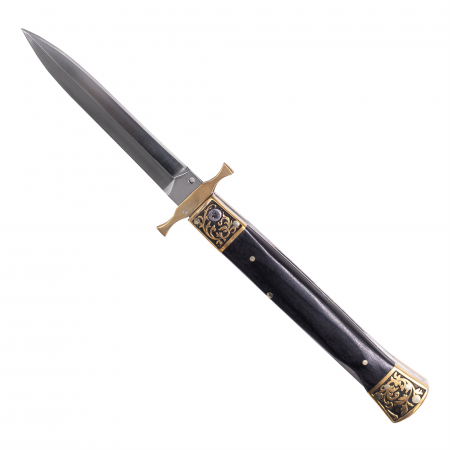 джобно НОЖОВЕ - Dagger05 Джобен нож, къмпинг и туризъм, неръждаема стомана 7Cr13, смола и медна дръжка, 22,5 cm