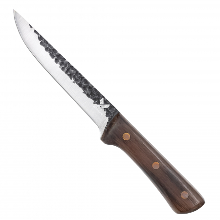 НОЖОВЕ - Нож Barracuda, кухня и къмпинг, изковано покритие, стомана 4Cr13, дръжка от дърво Венге, 26 - 29,5 см