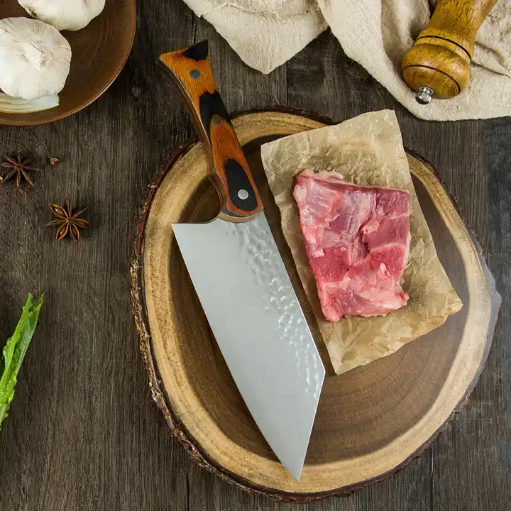 Nůž Finesse, Kuchyně & Kemping, Lesklý Kovový Finiš, Ocel 5Cr13, Rukojeť z Pakka Dřeva, 29.5 cm [2]