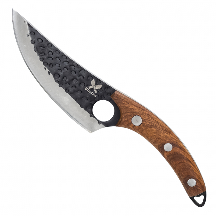 Japonský nůž, kladivový povrch, ocel 3Cr13, rukojeť z dubu nebo ořechu, 27,5 cm, Blades® [1]