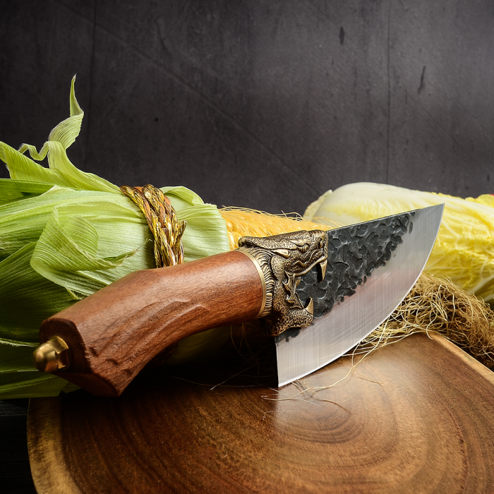 Nůž Golden Dragon II, Hammered Finish, ocel 7Cr17, rukojeť z palisandru, 27,5 cm, Blades® [8]