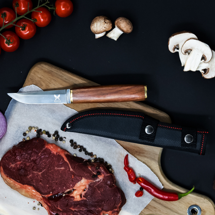 Nůž Hunter, Hunting & Bushcraft, nerezová ocel 7Cr13, rukojeť z růžového dřeva, 19,5 cm [3]