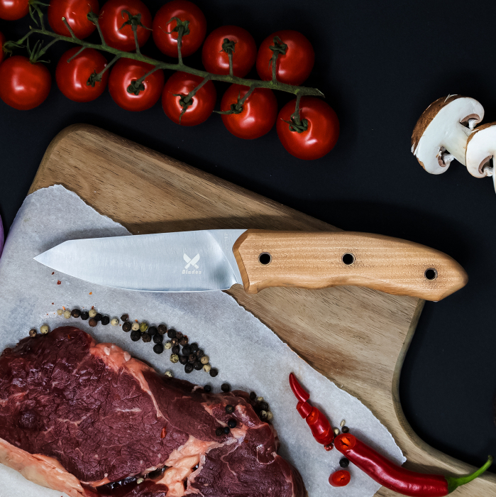 Nůž Tortoise I, Nerezová ocel 440B, Dřevěná rukojeť, 22,5 cm [2]