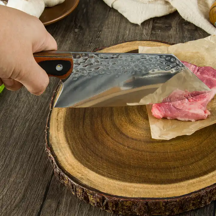 Nůž Finesse, Kuchyně & Kemping, Lesklý Kovový Finiš, Ocel 5Cr13, Rukojeť z Pakka Dřeva, 29.5 cm [4]