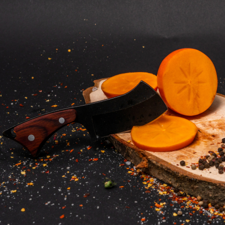 Goat nůž, povrchová úprava Black Stone Wash, ocel 4Cr13, rukojeť ze sekvoje, 15 cm, Blades® [3]