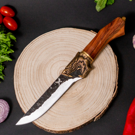 Nůž Golden Dragon I, povrch s kladivem, ocel 7Cr17, rukojeť z růžového dřeva, 29,5 cm, Blades® [6]