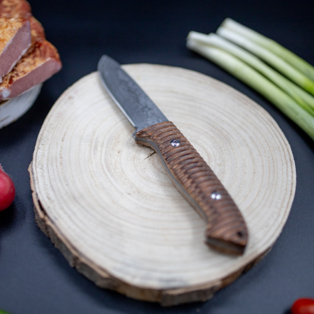 Nůž Zebra, Damascová ocel VG10, Rukojeť z Dřeva Zebry, 22 cm [2]