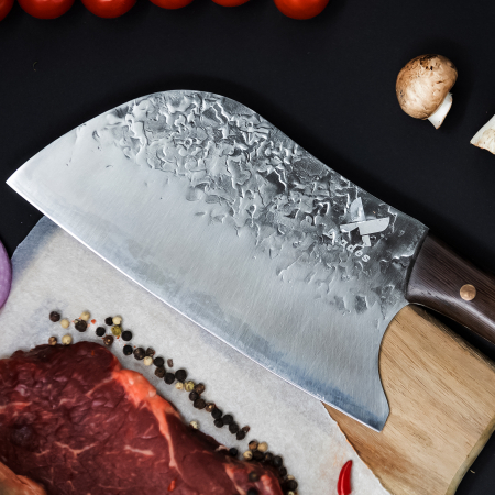 Dorado Sekáček, Hammered Finish, ocel 4Cr13, dřevěná rukojeť Wenge, 30 cm, Blades® [2]