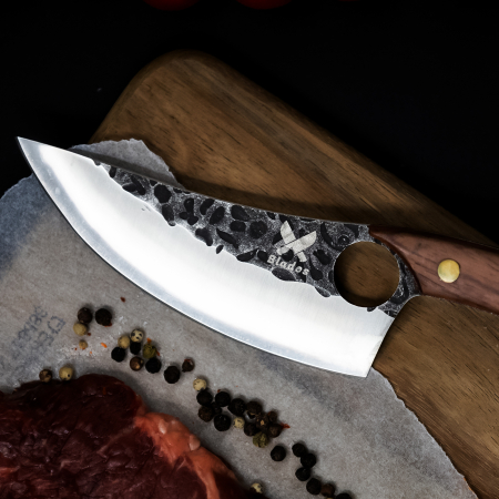 Dusty Nože, Hammered Finish, ocel 4Cr13, rukojeť z růžového dřeva, 25 cm, Blades® [1]