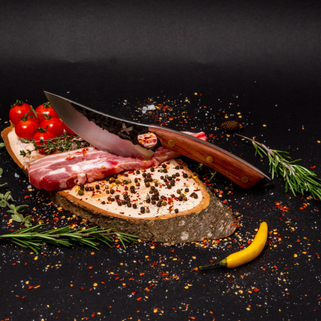 Dusty Nože, Hammered Finish, ocel 4Cr13, rukojeť z růžového dřeva, 25 cm, Blades® [4]