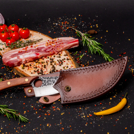 Dusty Nože, Hammered Finish, ocel 4Cr13, rukojeť z růžového dřeva, 25 cm, Blades® [6]