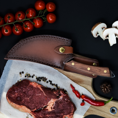 Dusty Nože, Hammered Finish, ocel 4Cr13, rukojeť z růžového dřeva, 25 cm, Blades® [7]