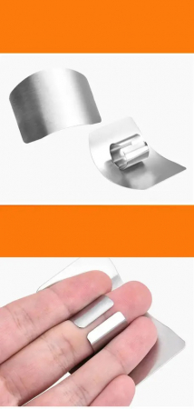 Kráječe na potraviny na ochranu prstů, nerezová ocel [4]