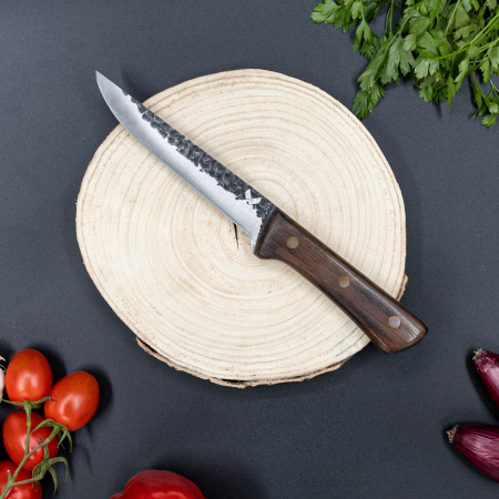 Nůž Barracuda, povrch s kladivem, ocel 4Cr13, dřevěná rukojeť Wenge, 26 - 29,5 cm, Blades® [1]