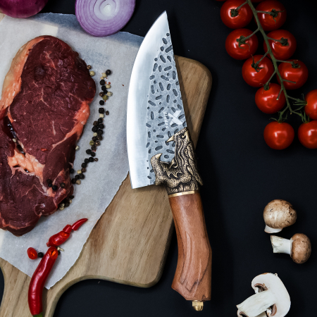 Nůž Golden Dragon II, Hammered Finish, ocel 7Cr17, rukojeť z palisandru, 27,5 cm, Blades® [3]