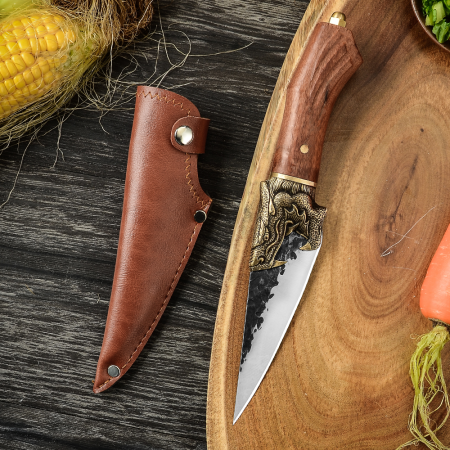 Nůž Golden Dragon IV, Hammered Finish, ocel 7Cr17, rukojeť z palisandru, 26 cm, Blades® [7]