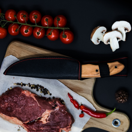 Nůž Tortoise I, Nerezová ocel 440B, Dřevěná rukojeť, 22,5 cm [5]