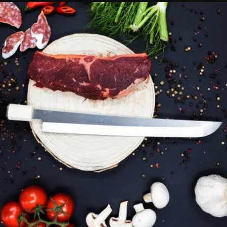 Nůž na Sashimi, Kuchyně, Jednoduchý Finiš, Nerezová Ocel VG10, Rukojeť z Ebenového Dřeva, 43 cm [2]