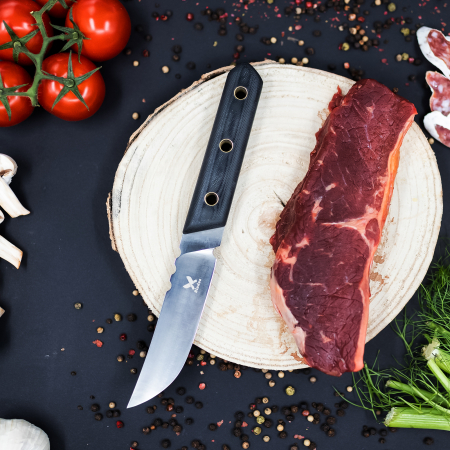 Nůž Maple, Kemping & Turistika, Nerezová Ocel 7Cr13Mov, Rukojeť z Micarty, 22,5 cm [1]