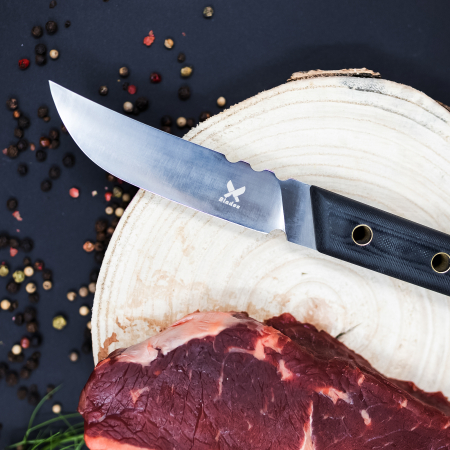 Nůž Maple, Kemping & Turistika, Nerezová Ocel 7Cr13Mov, Rukojeť z Micarty, 22,5 cm [3]