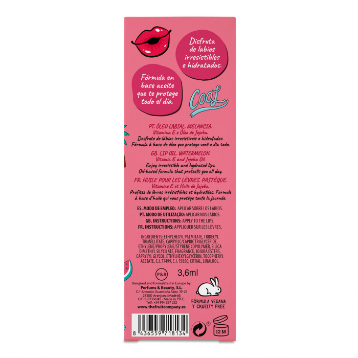 Ulei de buze Pepene Rosu 3.6ml ,The Fruit Company [2]