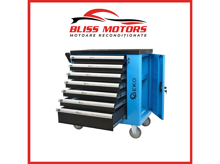 dulap scule GEKO G10831 7 sertare dulap lateral 243 piese profesional [1]