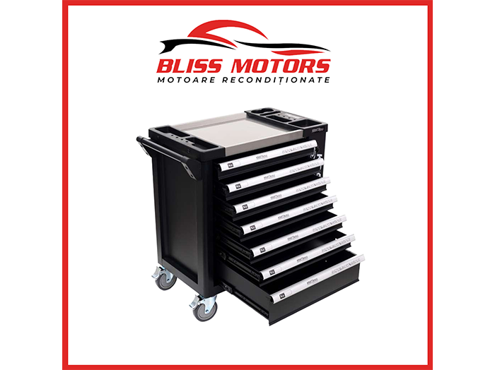 dulap scule Kraft&Dele KD10498 7 sertare profesional blat inox [1]