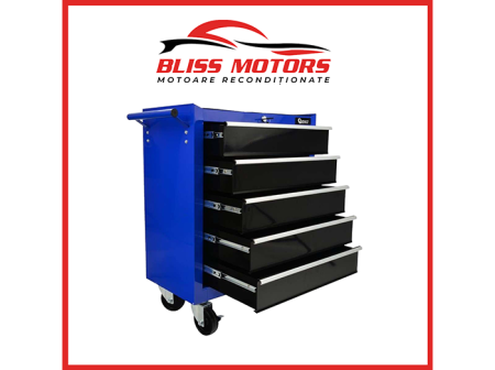 Scule - dulap scule GEKO G10807 5 sertare blue edition profesional