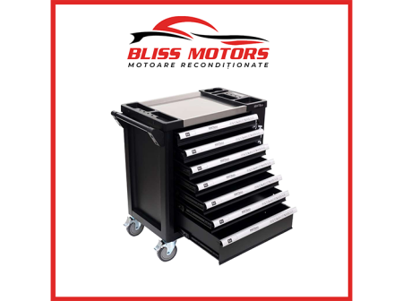 Scule - dulap scule Kraft&Dele KD10498 7 sertare profesional blat inox