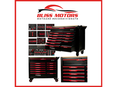 Scule - dulap scule Kraft&Dele KD1063 12 sertare 479 piese profesional red line pro