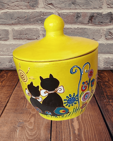 Bomboniera/Cutie pentru bijuterii din ceramica si pictata manual-4 [2]