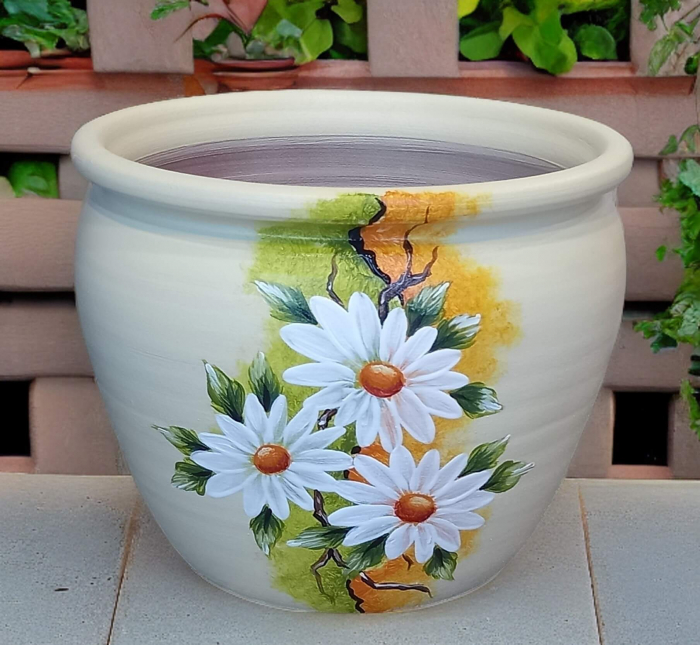 Ghiveci mare 16x18 cm - Pictat manual -model 11 [2]