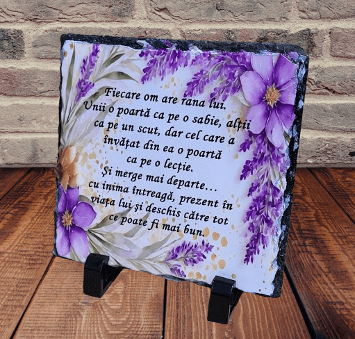 Placa de ardezie, cu mesaj motivational [1]